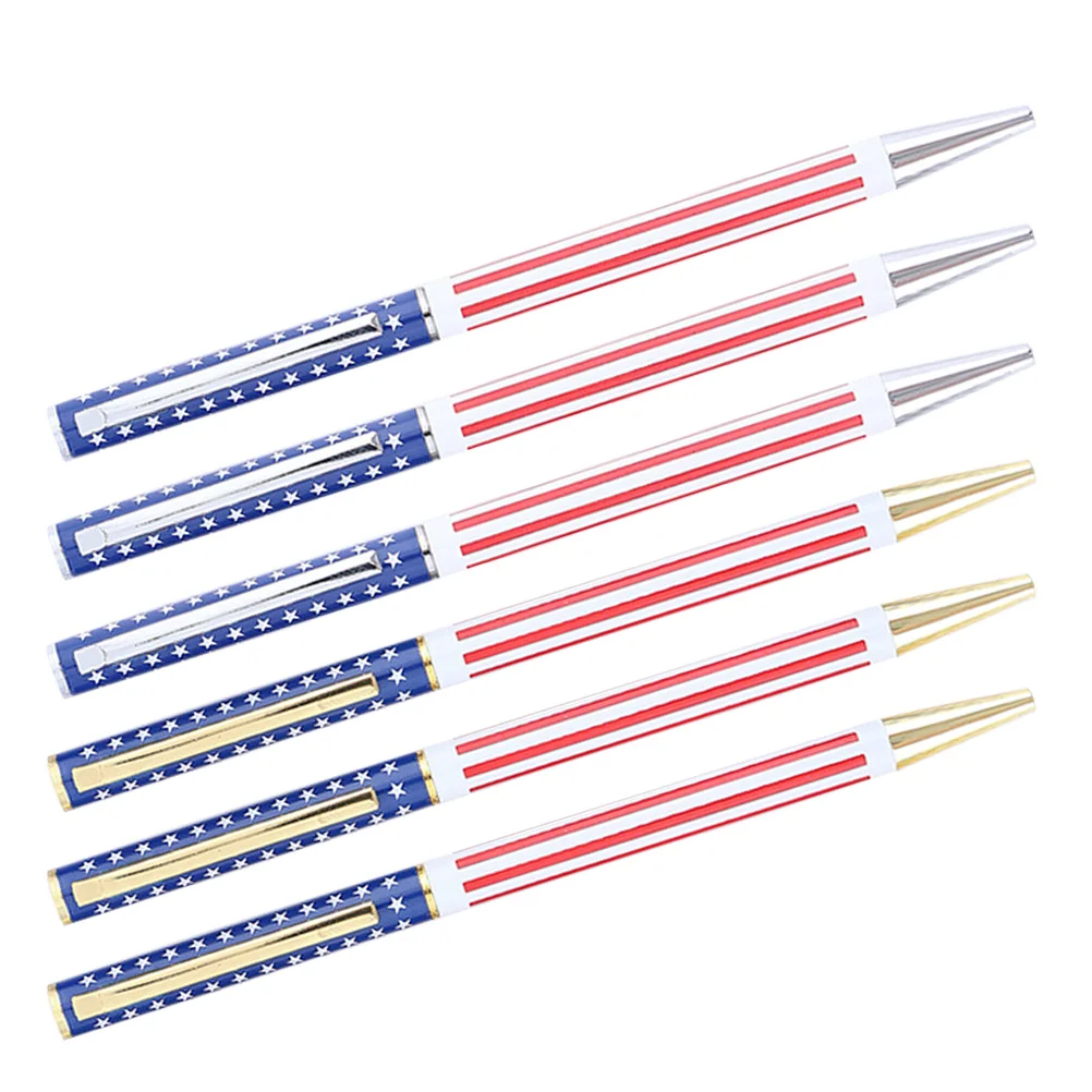 

6 шт., креативные шариковые ручки с пятью звездами, гладкие выдвижные ручки для письма для студентов, ежедневное использование, офисные принадлежности для заметок