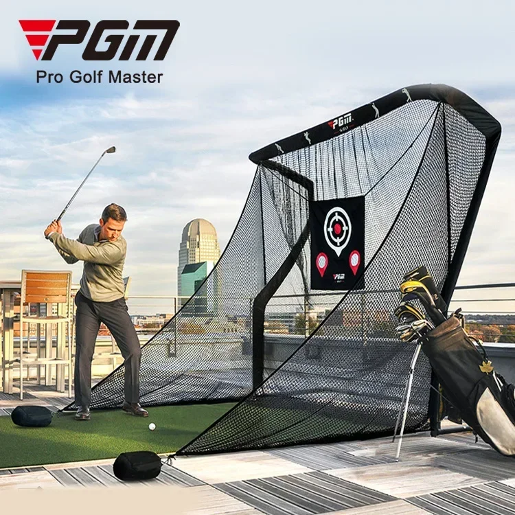 PGM Golf Practice Hitting Net,Golf Driving Range for Indoor/Outdoor Use,with Enlarged Side Protection Net,Golf Hitting Aid Nets