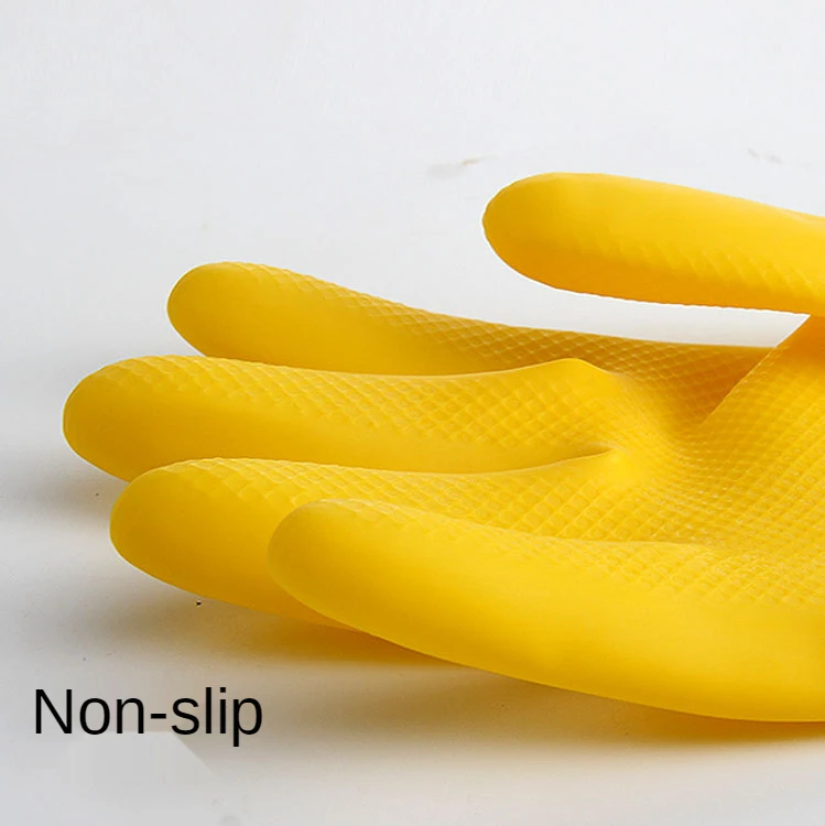 Thicken Beef Tendon Rubber Handcoat Latex Washing Dishes Wear-resistant Housework Clothes  Car Waterproof Gloves