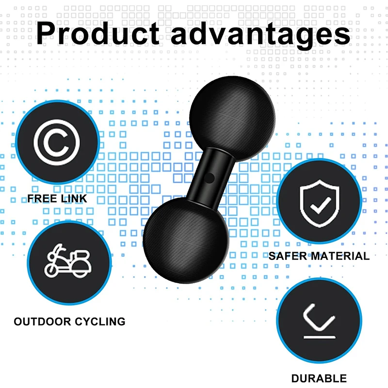 17mm/20mm/25mm Ball Head Adapter Extended Double Ball Connecting Bracket for Gopro Insta360 DJI Camera Holder Phone Stand GPS