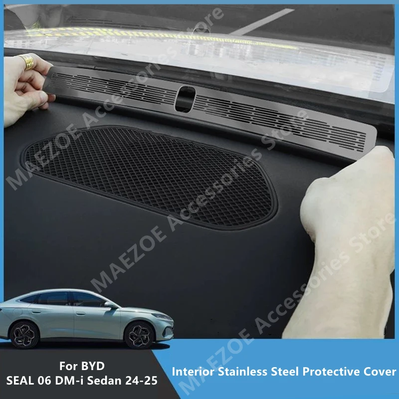 

For BYD SEAL 06 DM-i Sedan 24-25 Interior Stainless Steel Protective Cover,Car Interior Decoration Protection Accessories Refit