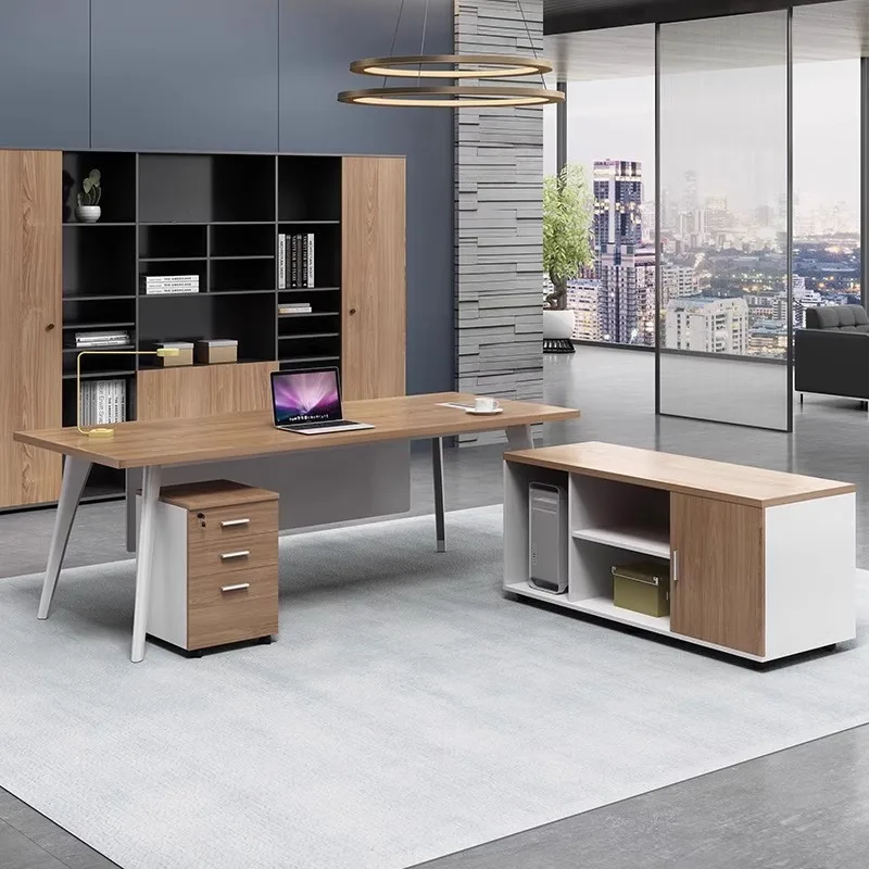 Boss office desk and chair combination simple modern president single large class table manager supervisor desk office furniture