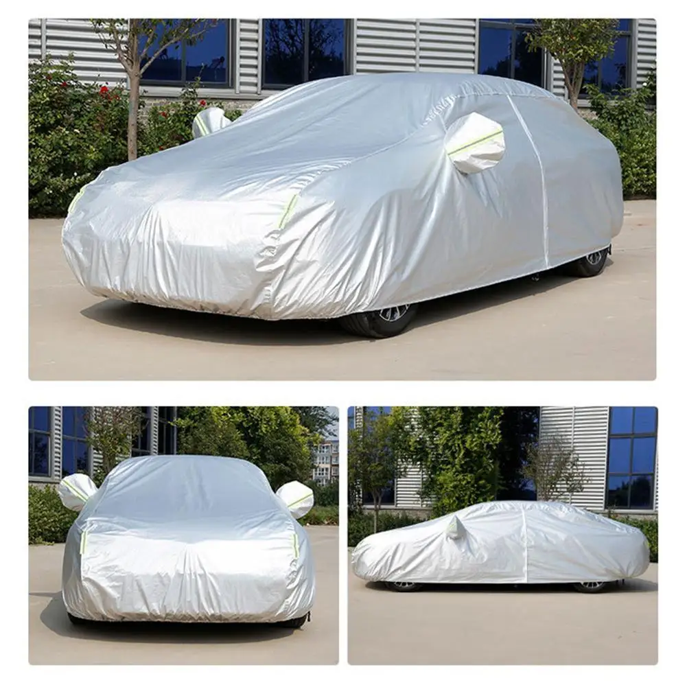 Thickened Car Cover Oxford Cloth Full Coverage Sun Protection And Rain Snow Protection For All Types Of Cars One-piece Car Cover