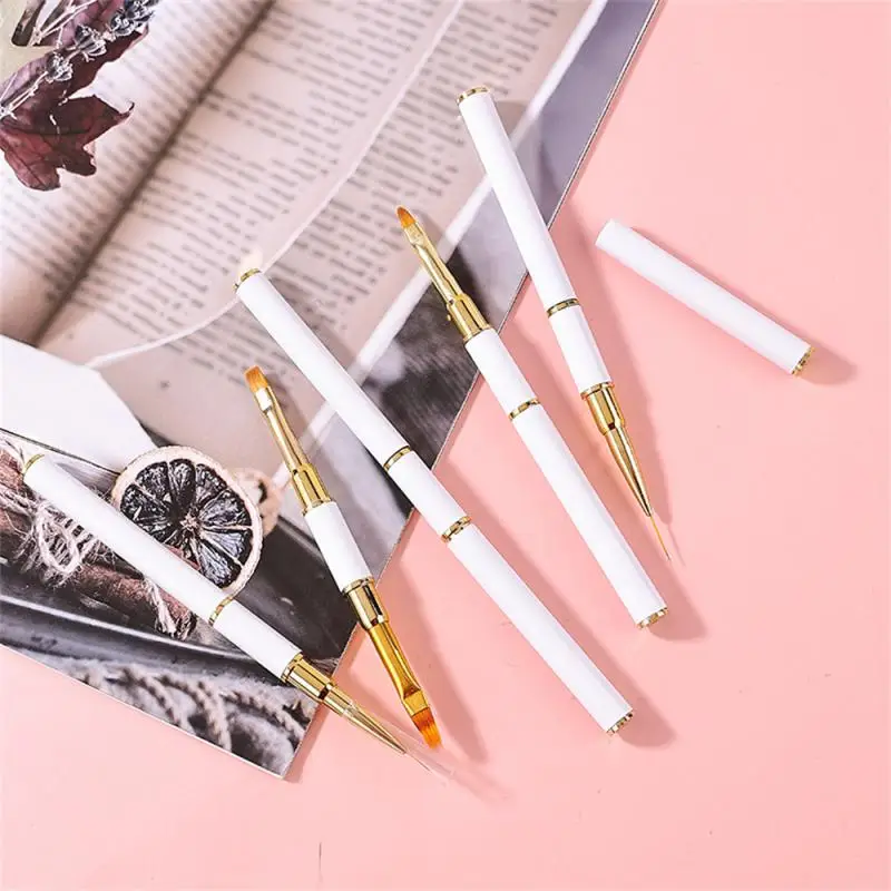 

Dual-ended Nail Brush Acrylic Nail Art Brushes Professional Gel Nail Polish Liner Flower Painting Drawing Manicure Tools