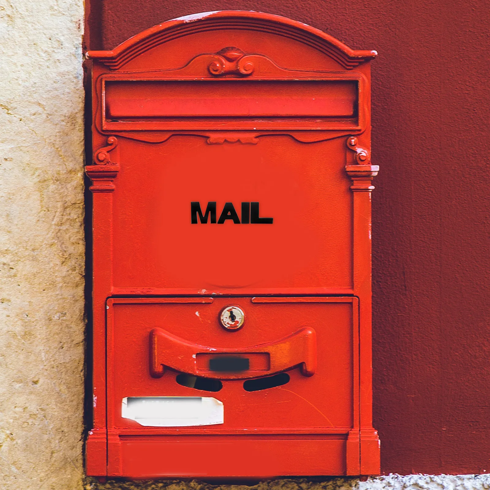 

4Pcs Mail Letters for Outside Sunproof Waterproof Adhesive Mailbox Decal Decor Mailbox Letter Sticker Poster Board Letters