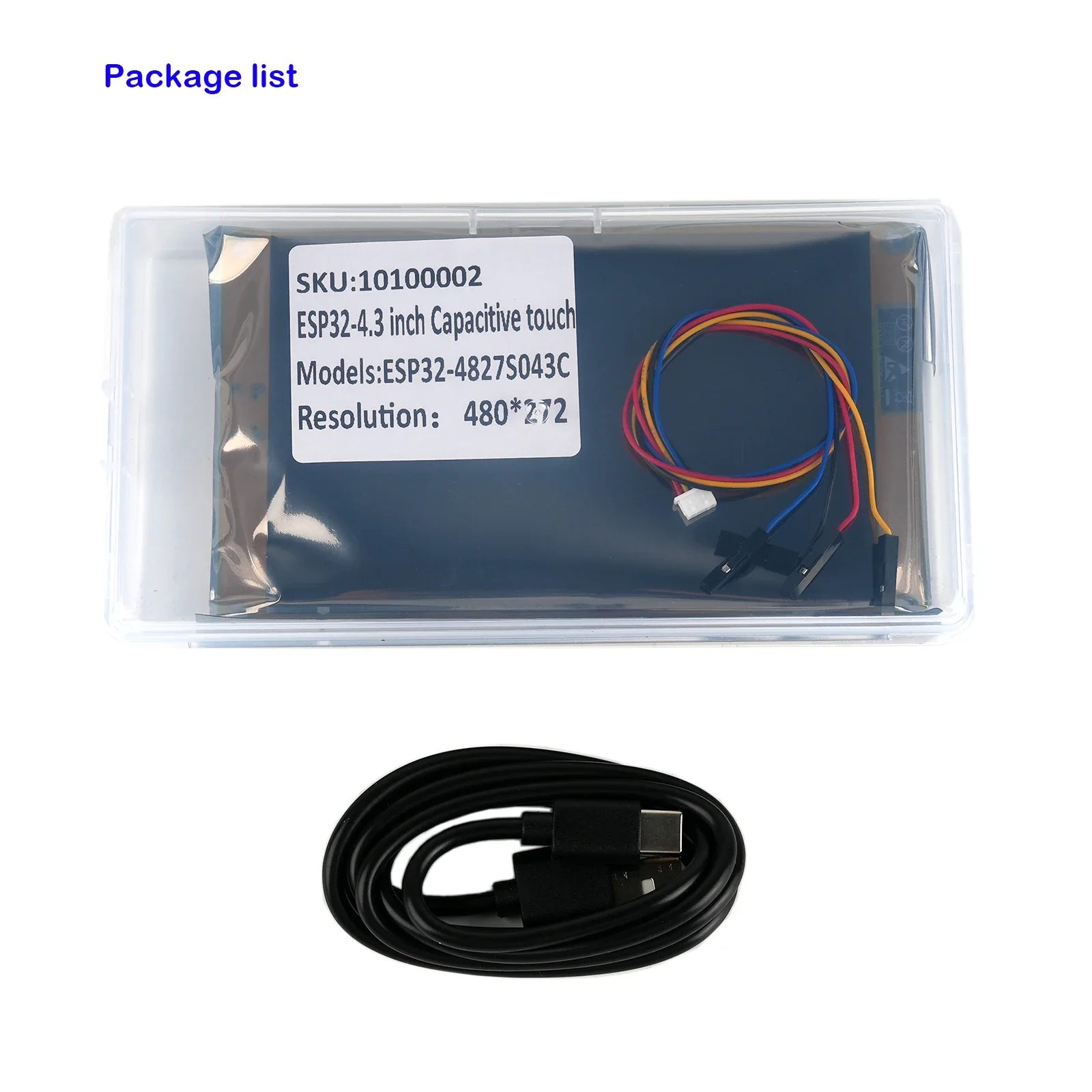 ESP32-4827S043C 4.3 pouces ESP32 Module d'affichage LCD 480X272 ESP32-S3-WROOM-1 4.3 "écran tactile capacitif pour maison intelligente Arduino