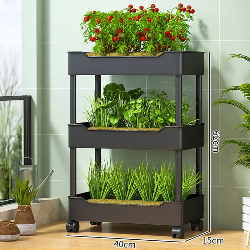 Outdoor flower pot, single garden pot, used for vegetable planting and flower planting, with its own watering function PP