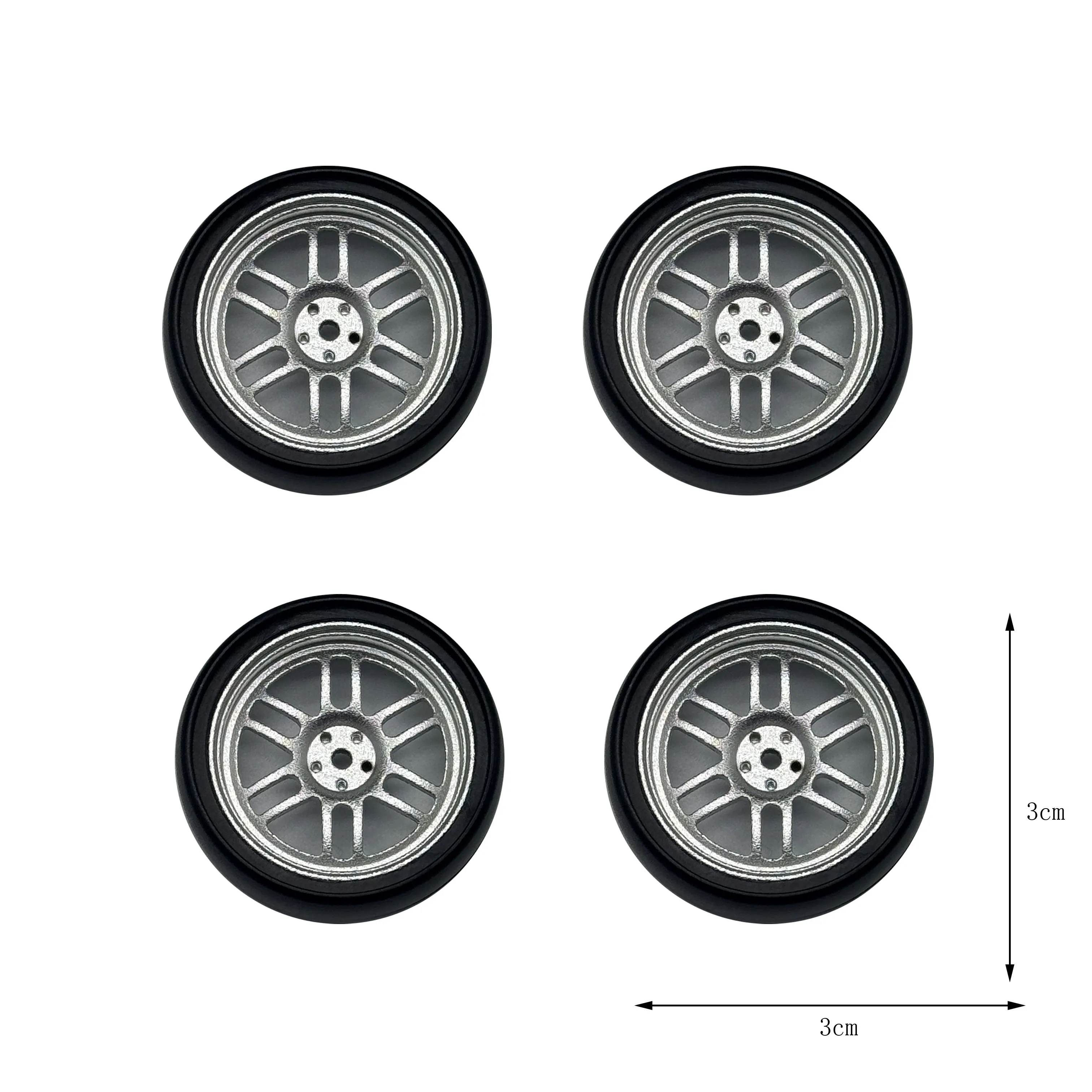 

FOR 1:18 LD1801 LD1802 LD1803 LD1804 A01 A02 A86 4pcs Metal 32mm RC Hard Drift Tire Wheel Hard Tyre 1/18 RC Car Upgrade Parts