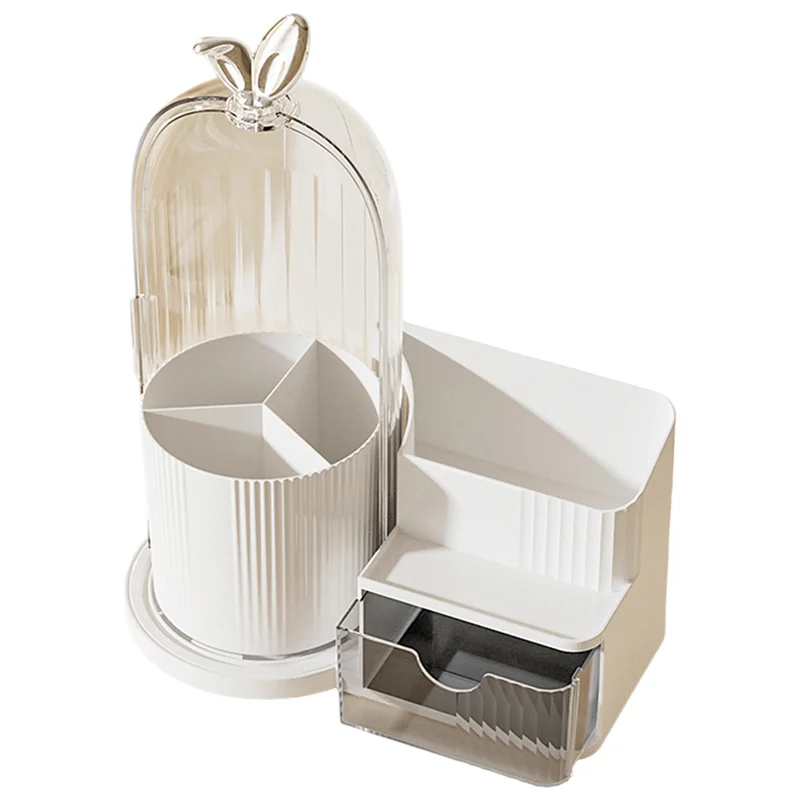 

ABWP-Настольный футляр для хранения косметической витрины Настольный органайзер с ящиком для хранения белого цвета