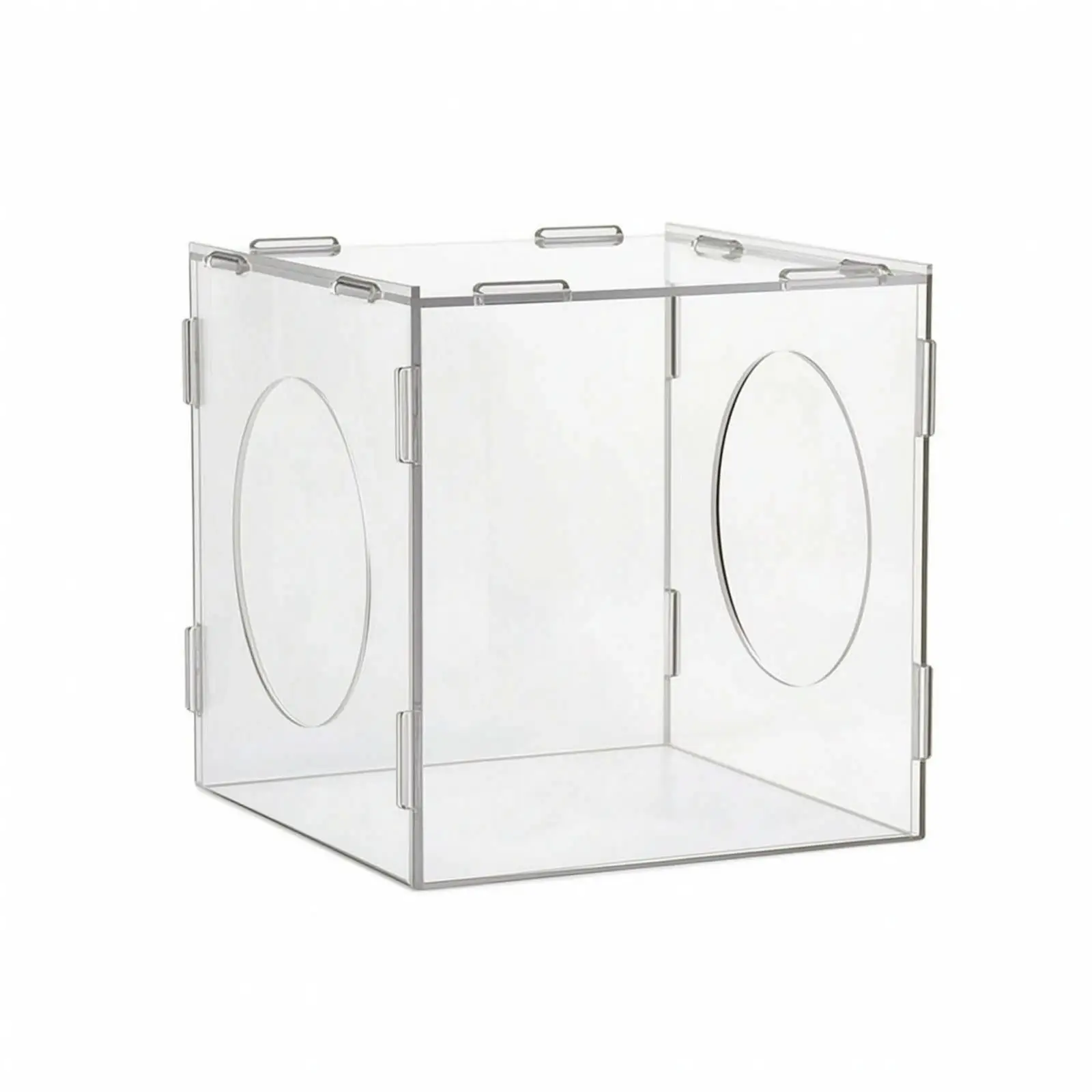 Desktop Dustproof Enclosure Clear Acrylic Craft Box for Grinding Debris Containment with Foldable Hinged Panels
