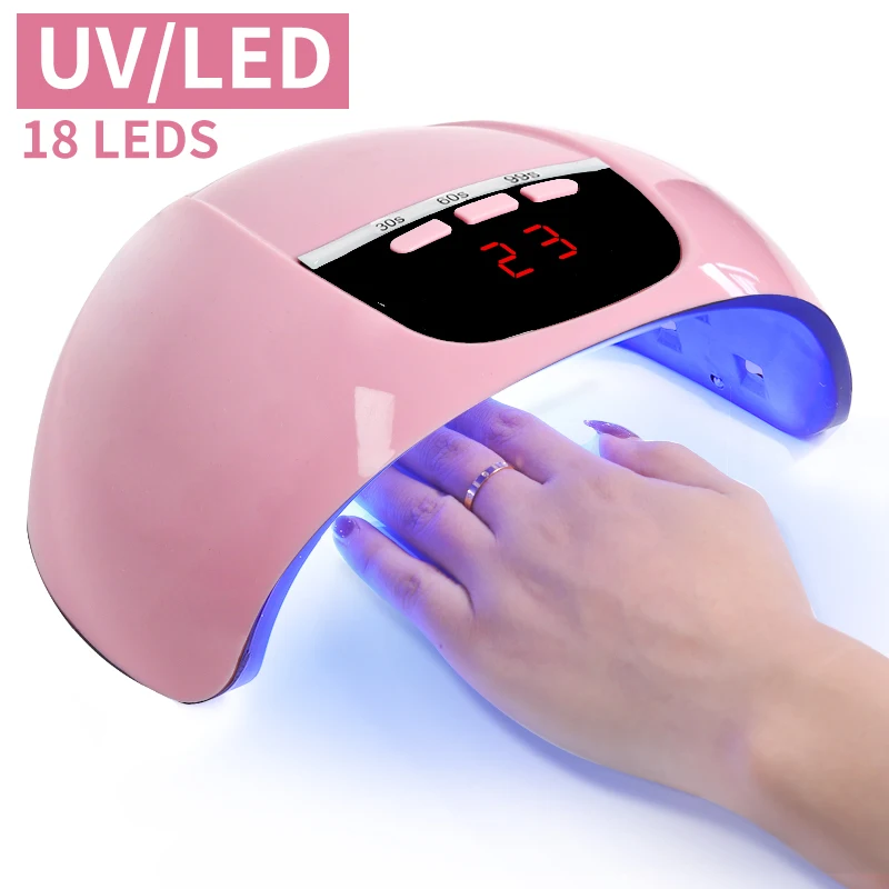 Professional Nail Dryer 18LEDS Nail Art Light with Auto Sensor Quickly Cures All UV Gel Nail Polish USB Dryer for Salon Tools