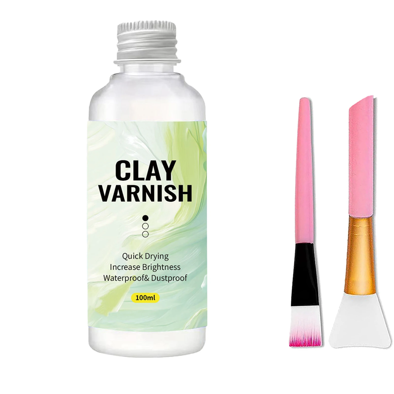 50ml/100ml Glanzlack-Clay-Glasur – Klar, hochglänzend, lichtbeständig und vergilbungsfrei, schützende transparente Beschichtung – Detail 3