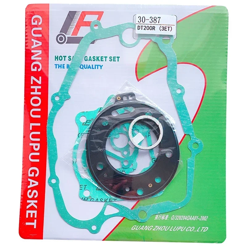 Motorcycle Engine Cylinder Crankcase Cover Top End Complete Gasket Set For Yamaha DT200 DT200R 3ET