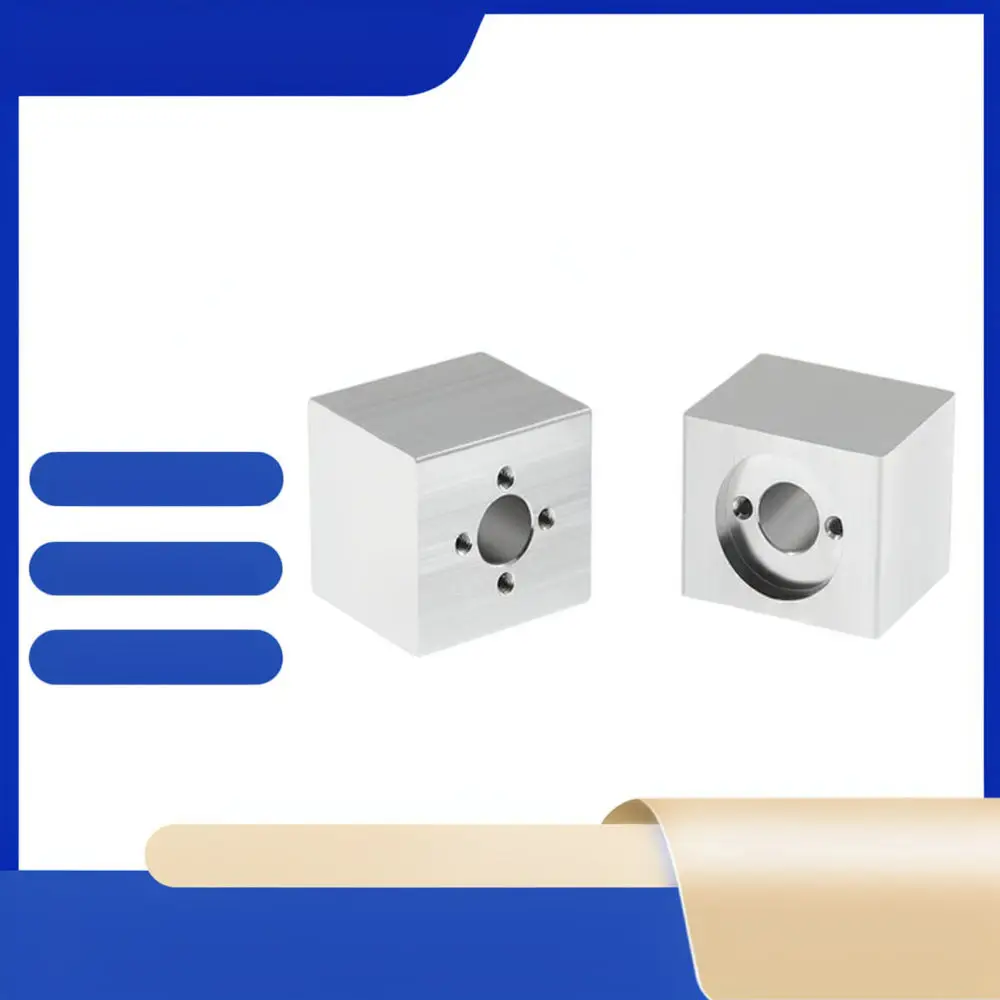 T8 Lead Screw Nut Aluminum Mount For 3D Printer DIY Repair Part Square Conversion Block Z Axis Stabilizer