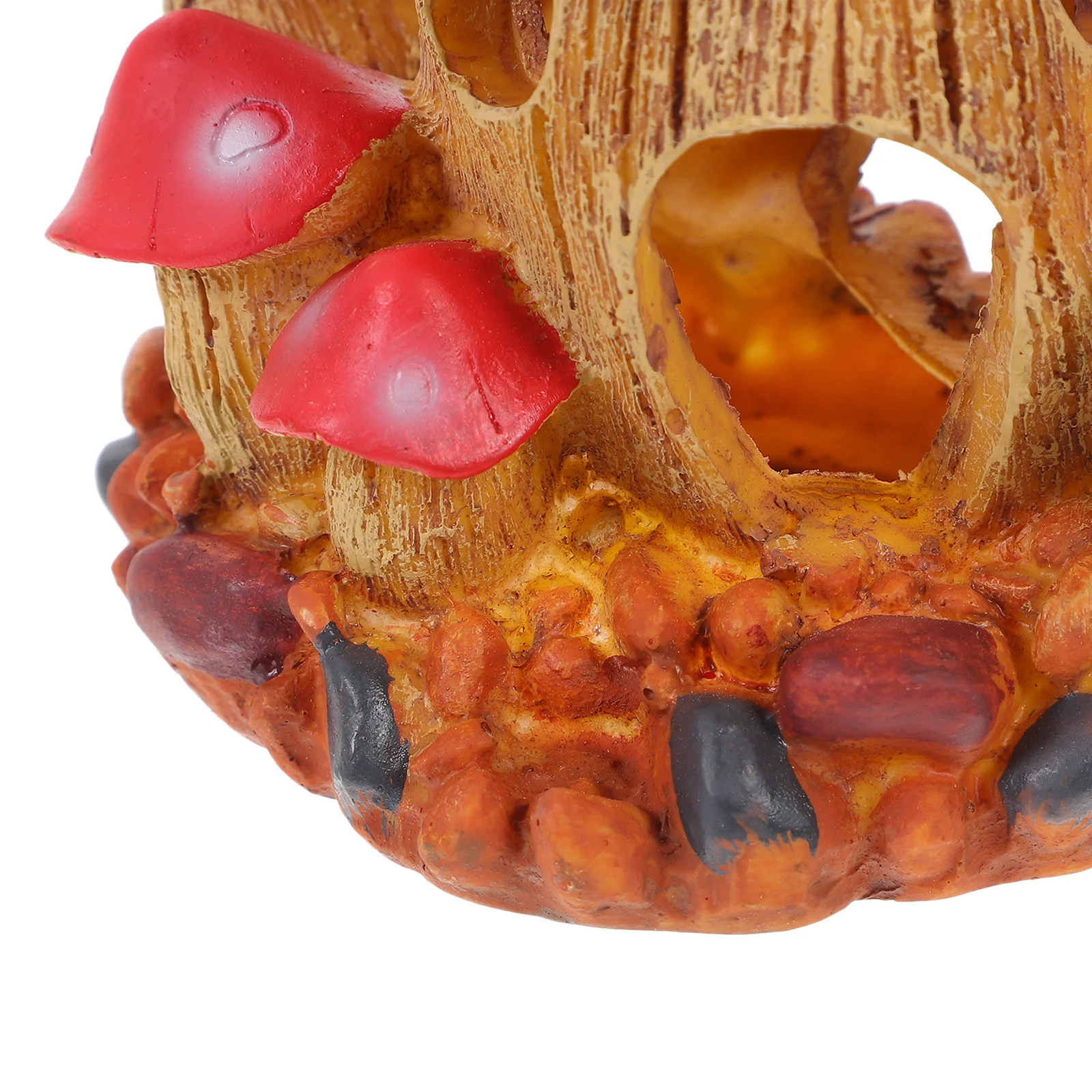 

Aquarium Mushroom Hideout Resin Fish Tank Decoration Safe Hideout Fish Shrimp Cave Cute Underwater Ornament Tank Decorations