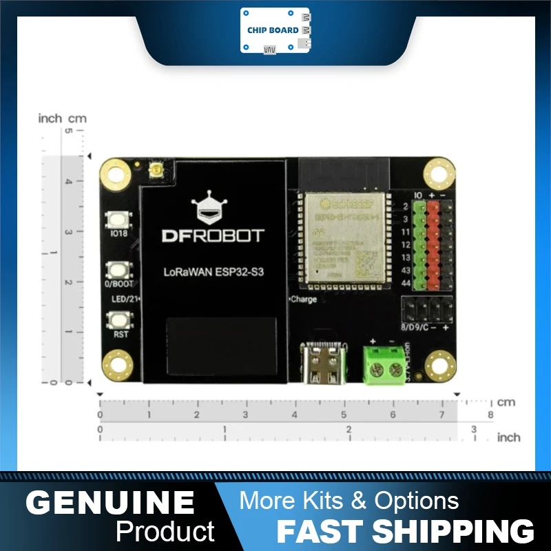 

DFRobot ESP32-S3 LoRaWAN Development Board with Display, Supports LoRa LoRaWAN Meshtastic and Home Assistant