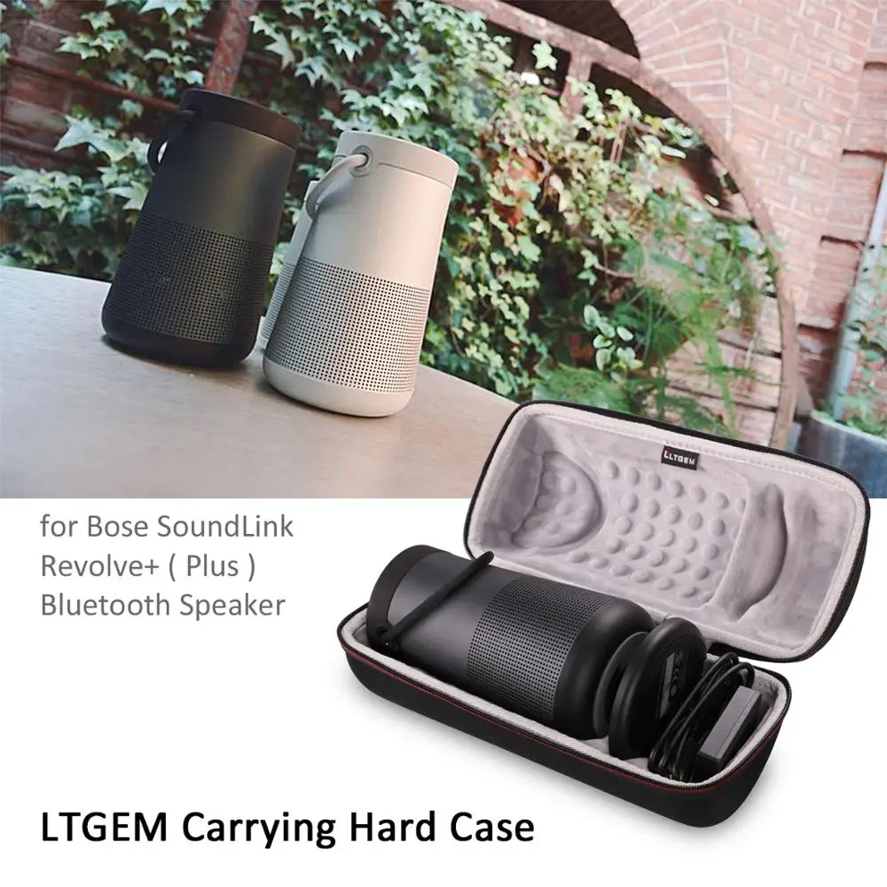 LTGEM EVA Hard Case For Bose SoundLink Revolve+ Speaker Protective Travel Carrying Storage Bag(only case)