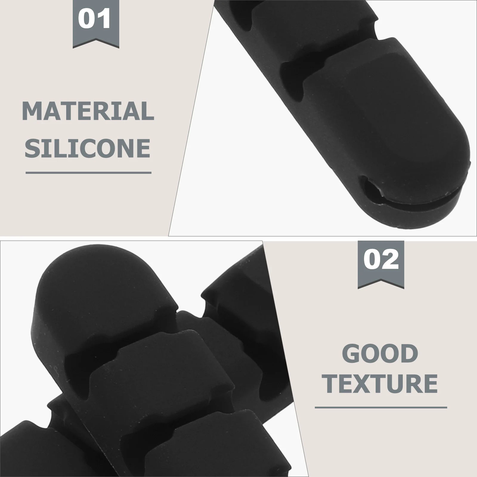 

2 Pcs Cord Cable Manager Wire Organizers for Cords Holder Desk Gel Clip