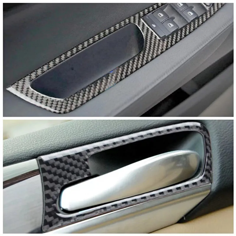 Carbon Fiber Stickers For BMW X5 X6 E70 E71 Interior Modification Cover Trim Strips Decorative Stickers Car Styling Accessories