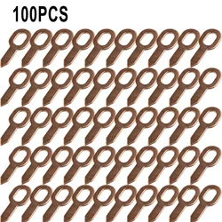 100pcs Twisted Dent Pulling Rings Hook Washer Stud Welding Kit Car Spotter Welder Comsumables Accessories Folded Oval Pull Pads