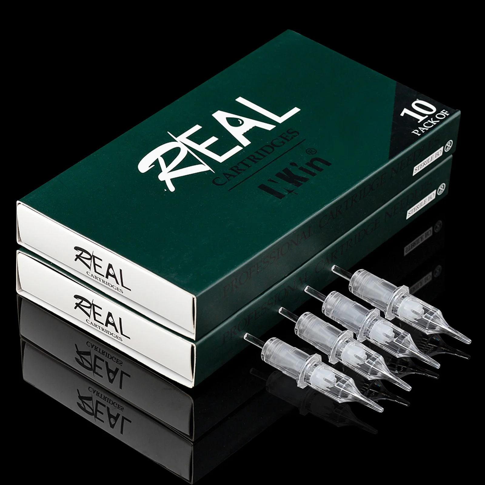 

EZ INKIN Real Safety Tattoo Needle Cartridge Precise Positioning Liner Shader for Tattoo Permanent Makeup Pen Machine 10 Pcs/Box