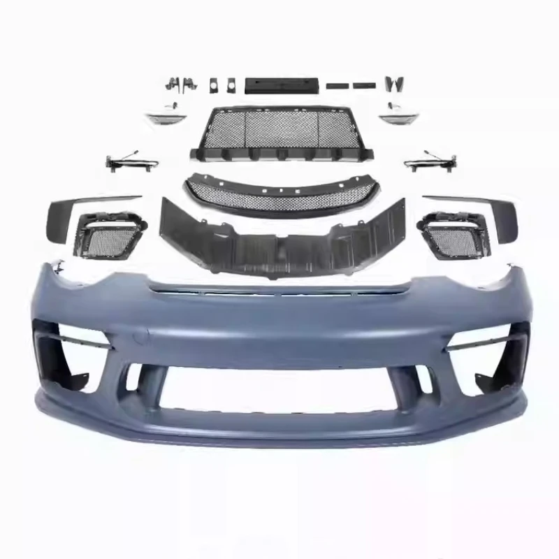 Front Bumper Grille Daytime Running Light for Porsche 997 05-12 Upgraded to GT3 New Style Bumper Car Body Kit Auto Accessories