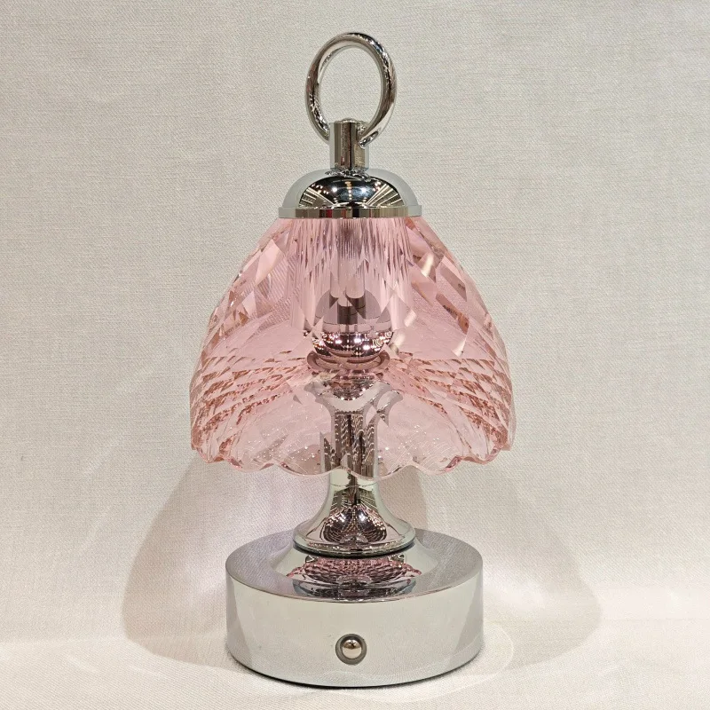 European light luxury crystal desk lamp bedroom bedside lamp charging night light ornament living room creative high-end niche view 4