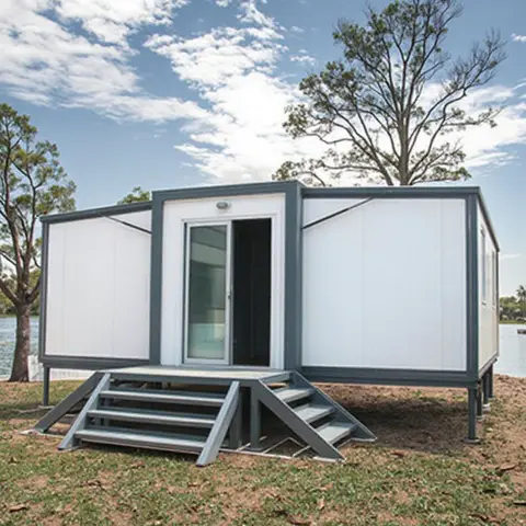 Wholesale Two Bedroom Expandable Steel House Container Ready To Ship Tiny Homes Trailer For Hotel And Apartment Use