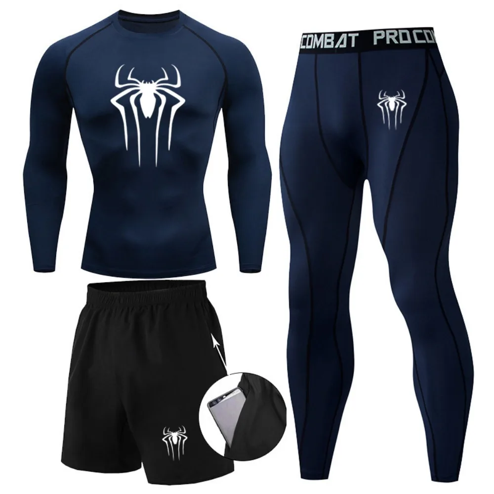 Men New Compression Tight Leggings Running Sports Male Workout Bottoms Trousers Jogging Dry Yoga Pants Quick Fitness Training