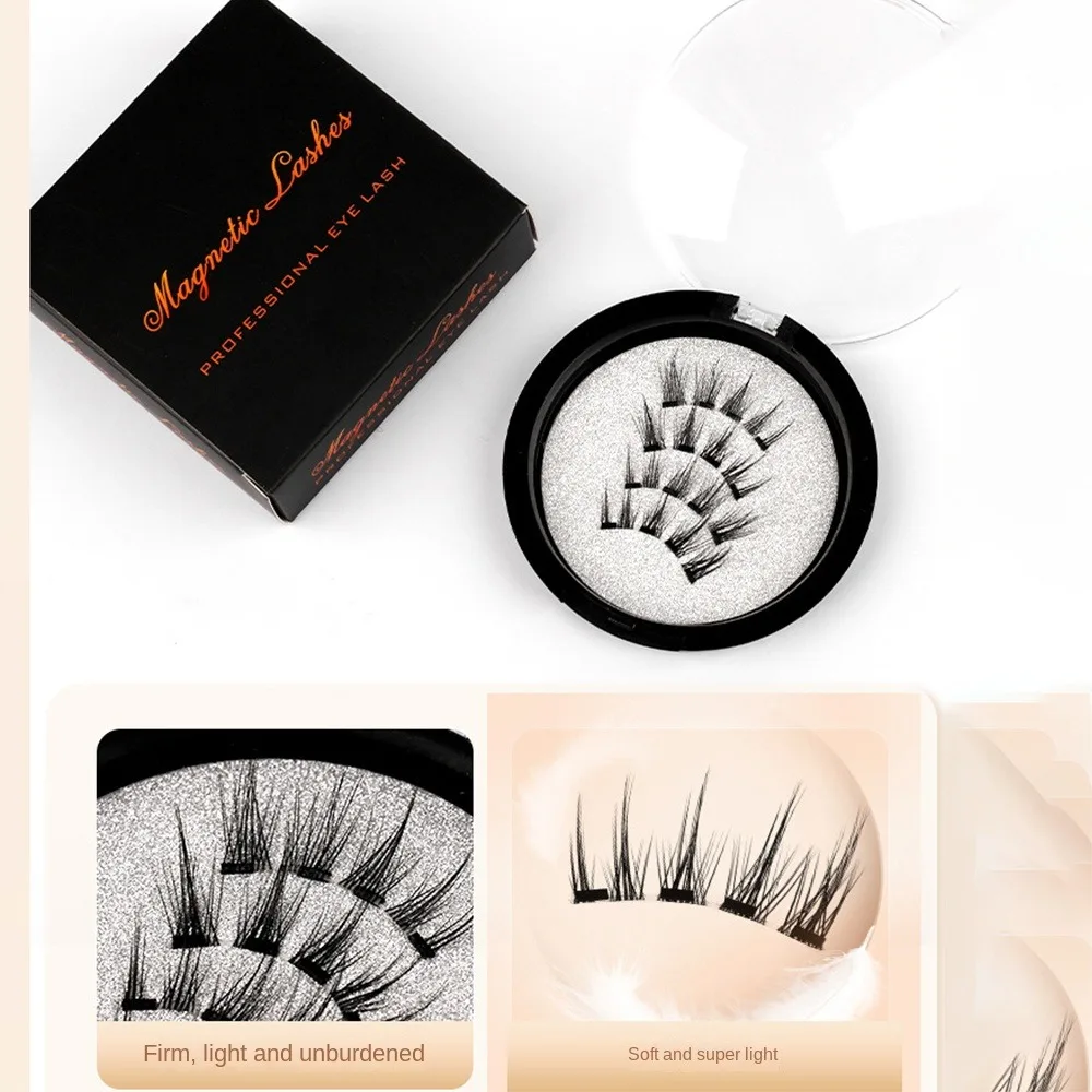 3D Magnetic False Eyelashes Tweezer Set Natural Mink False Lash Professional Fake Eyelash Extension Makeup Tool Accessories