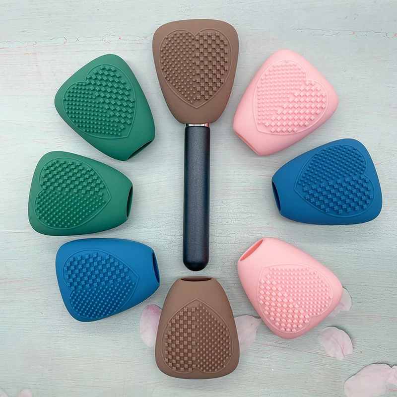 Makeup Brushes Cleaner 1pcs Silicone Pad Mat Cosmetic Eyebrow Brush Cleaning Tools Makeup Brush Scrubber Board Cleaner Tools