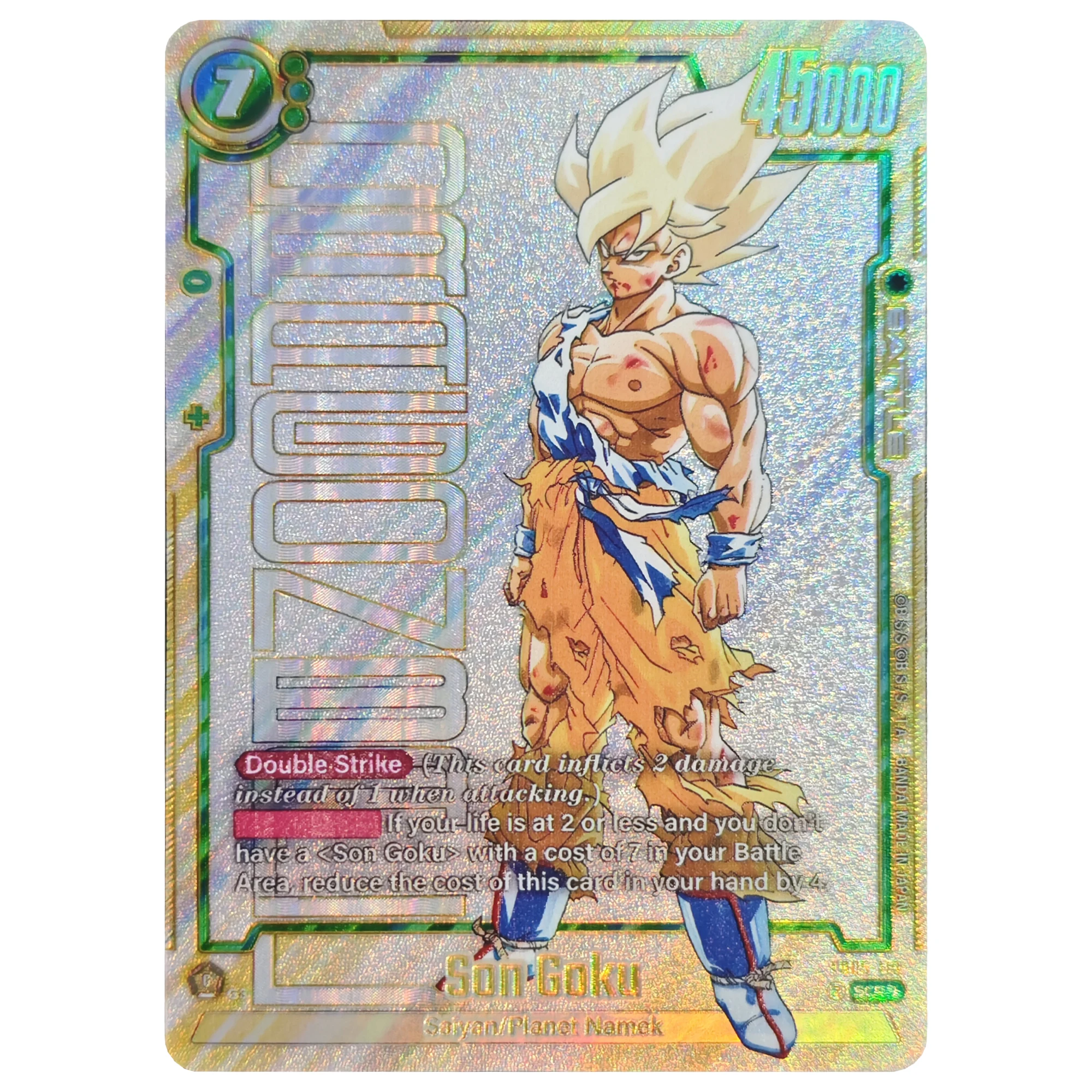 การ์ดสะสมการ์ตูนดราก้อนบอล ซุนโกคู ฉบับภาษาอังกฤษ รุ่นหายาก แฟลชการ์ด ซูเปอร์ไซย่า ของสะสมคลาสสิก ของขวัญ ของเล่น DIY ทำเอง
