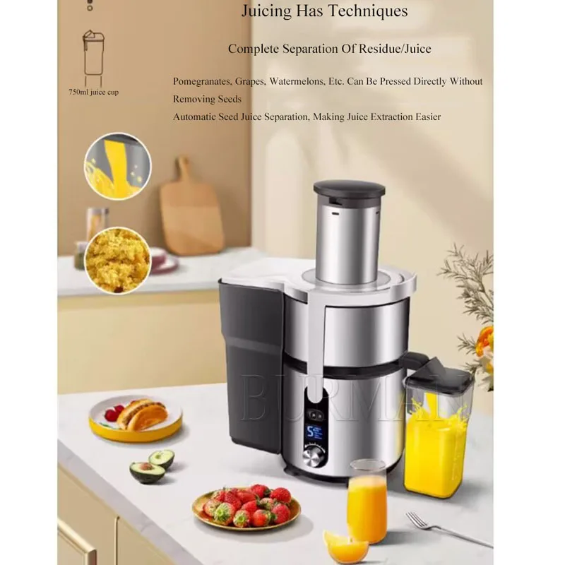 Electric Juice Extractor Stainless Steel Commercial Fresh Juice Press Exprimidor Home Small  Juicer Squeezer Machine