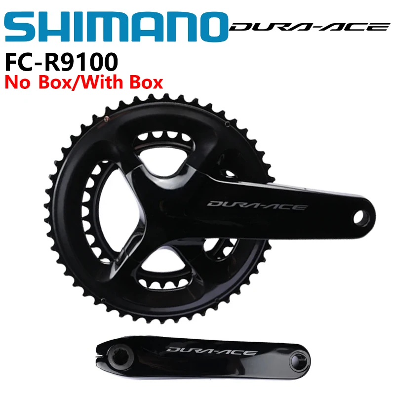 

Комплект шатунов Shimano DURA-ACE R9100 серии FC-R9100 2x11 скоростей с цепью, в коробке или без коробки, 170/172.5 мм, 50-34т/52-36т, для шоссейного велосипеда