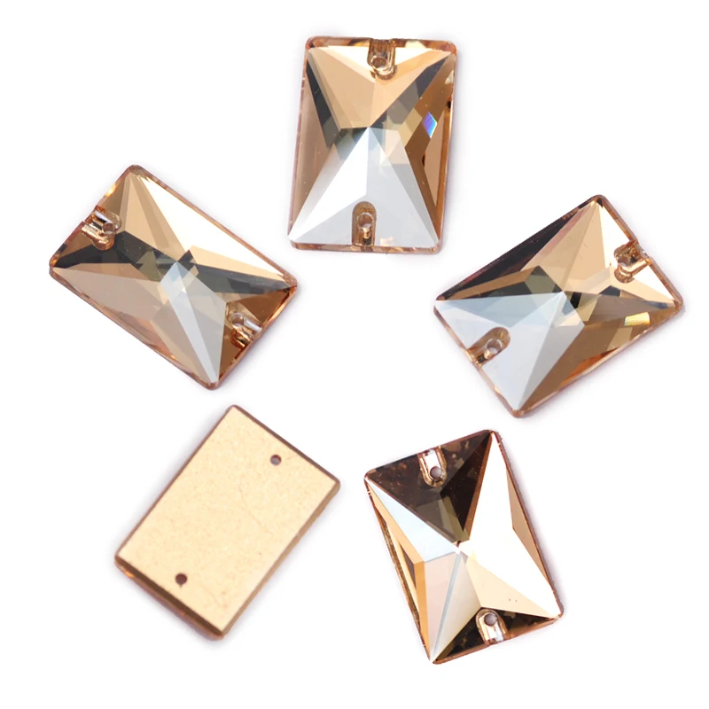 Pubrilex Glas-Aufnähkristalle Golden Shadow New Leaf Drop Rivoli Drop Mix Formen Größen Strass für Kleidung Kleider Bekleidung – Detail 9