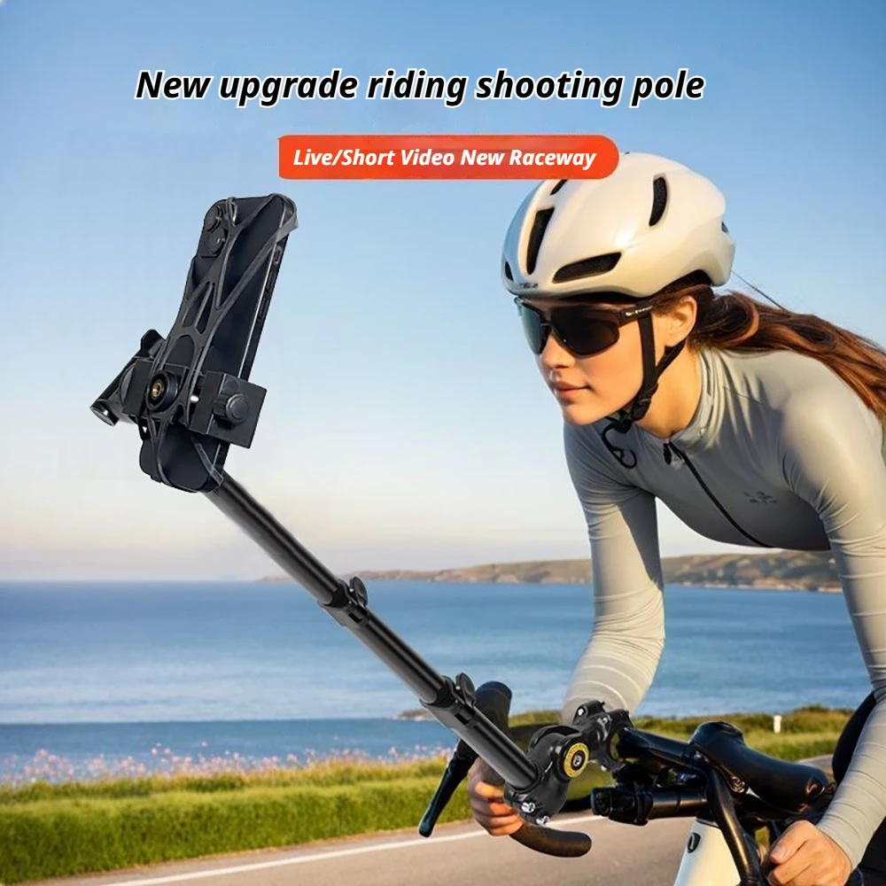 

Motorcycle Handlebar Mount Invisible Adjustment Selfie Stick Bicycle Monopod For GoPro DJI Insta360 One R Camera Accessory