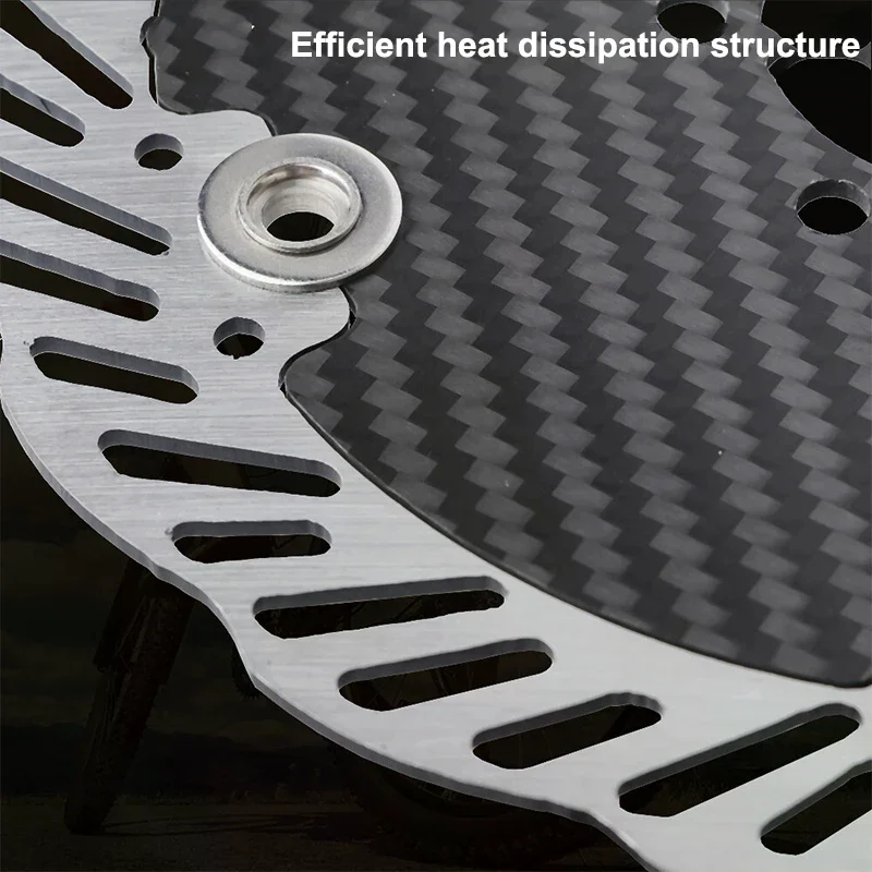 140/160mm Carbon Fiber Brake Disc High-strength Lightweight Design  Road Bike Replacement Parts Cycling Accessories 1PC