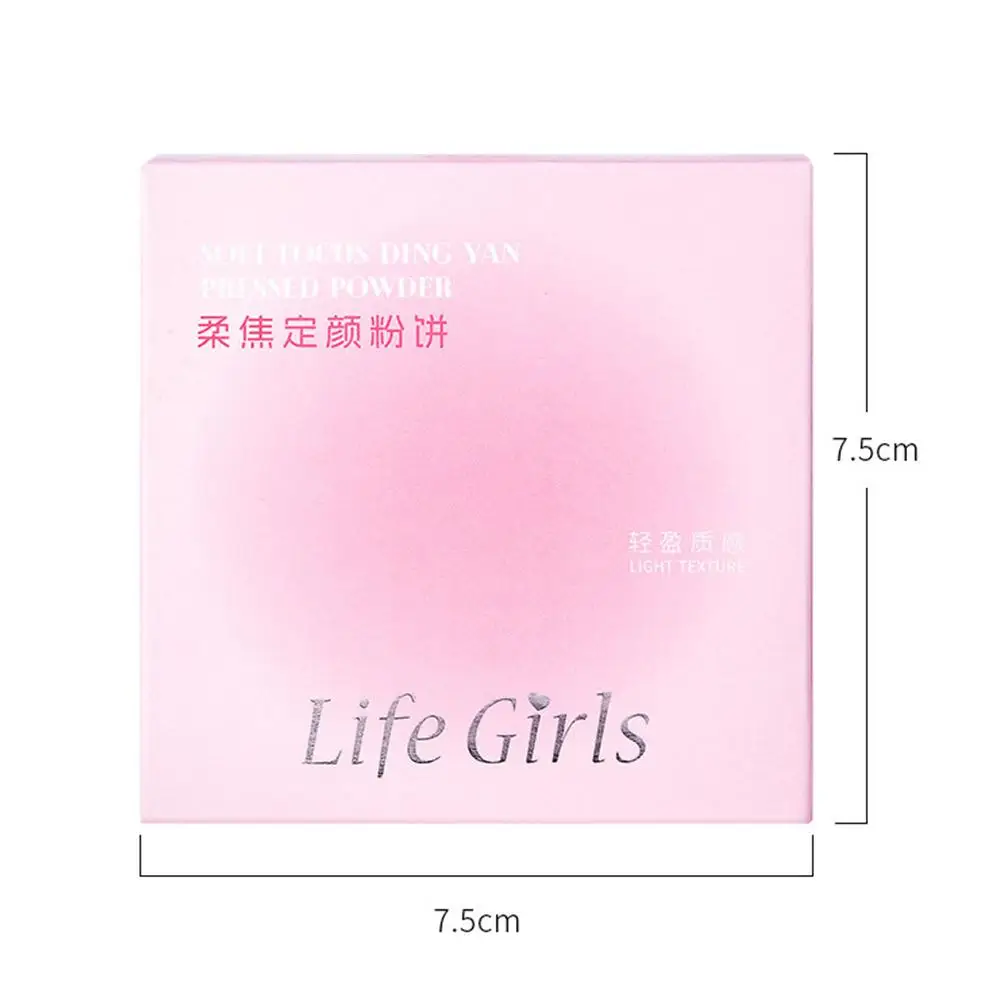 소프트 포커스 세팅 파우더 메이크업 누드 페이스 오일 컨트롤 투명 매트 브라이트닝 방수 프레스 루즈 파우더 화장품