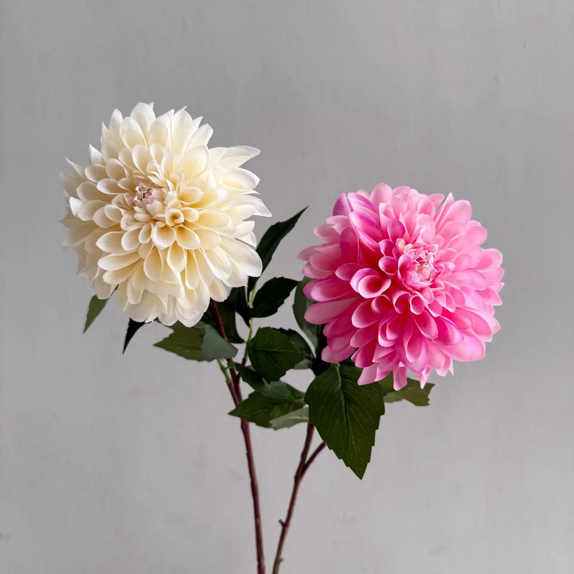 3Pcs Artificial Moisturizing Dahlia Real Touch Flowers Wedding Decor Chrysanthemum Flowers Home Decoration Party Table Floral