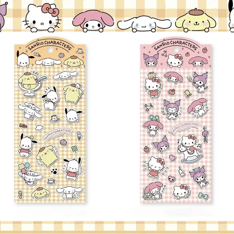 سانريو كيوبيد مرحبا كيتي ميلودي ملصقات ثلاثية الأبعاد الفاكهة كورومي تمويه جرو ملصق فقاعة ملصق سماعات الكاميرا لتقوم بها بنفسك الديكور