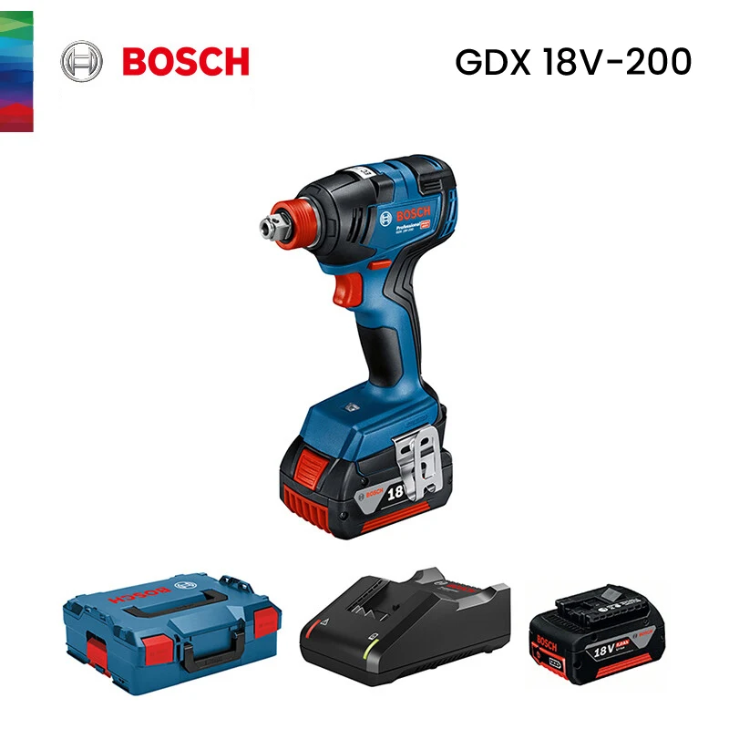 

Bosch GDX 18V-200 Electric Screwdriver with 2 batteries and 1 charger Electric screwdrivers power tool