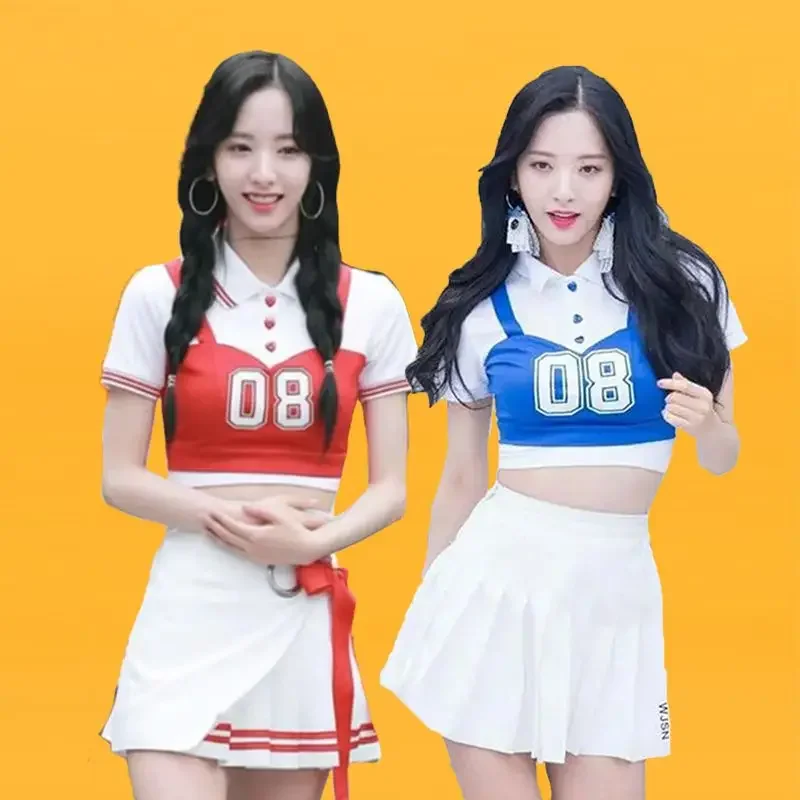 Idol outfit Hip Hop Cheerleading Dance Adult women Jazz Dance Cheerleader Costume Girl Children performance stage costume