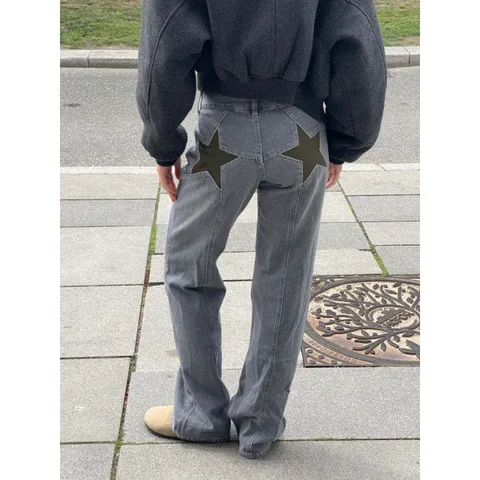 Женские прямые джинсы Levi's  star print