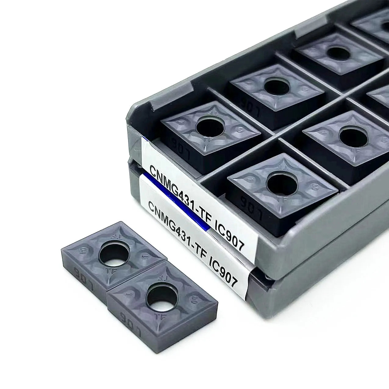 Herramientas de torneado externo CNMG120404 CNMG120408 TF IC907 IC908 inserto de carburo CNMG120404 TF IC907 IC908 insertos de herramientas de torno de Metal