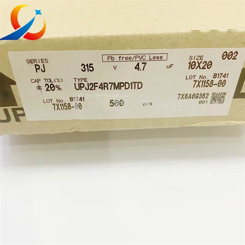 ニックコン電解コンデンサ、20個、pj 315v4.7uf、upj2f4r7mpd1td、4.7uf、315v、ボリューム10x20mm、新品