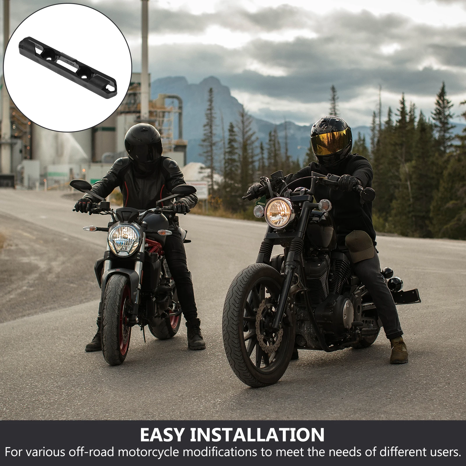 

Sturdy Brake Line Motorcycle Clamp Durable Pp Material Oil Pipe Shifter Tube Guide For Ktm01 Fork Upper Road Motorcycle