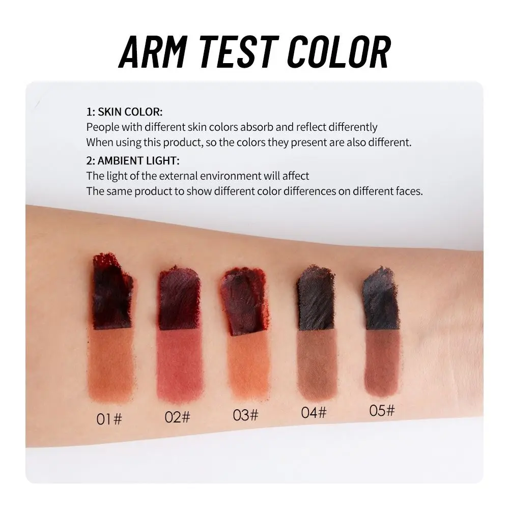 ดินสอเขียนขอบปาก 5 สีใหม่ ติดทนนาน ลอกออกได้ แต่งริมฝีปาก ติดทนนาน ลิปกลอส เครื่องสำอาง