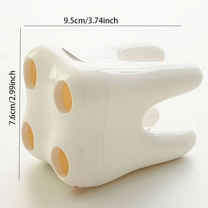 1pc Cute Tooth-Shaped Plastic Toothbrush Holder, Multi-Functional Bathroom Organizer, Dental Decor With Smile Design For Kids