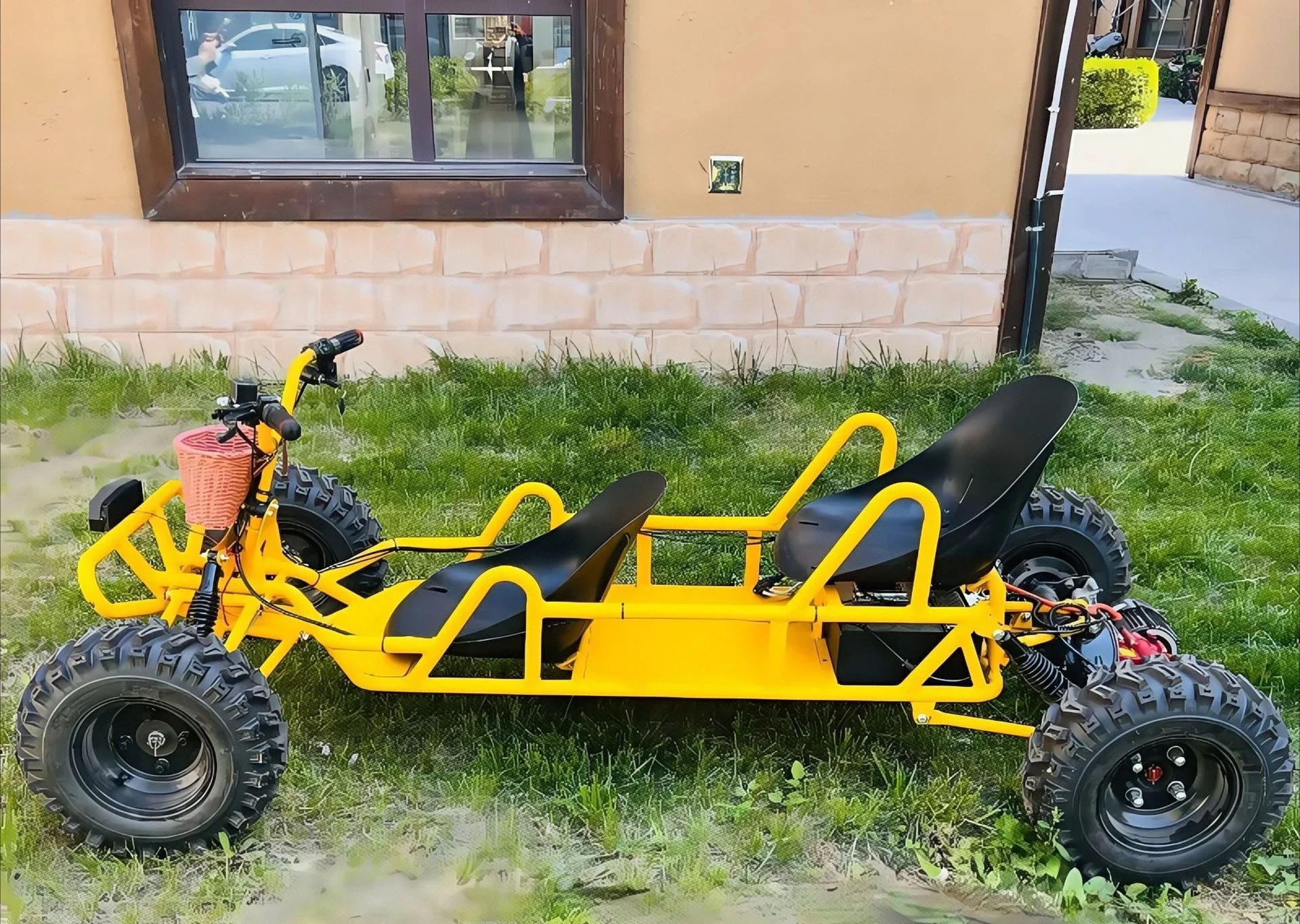 Two-seater parent-child lithium battery ATV all-terrain off-road go-kart outdoor