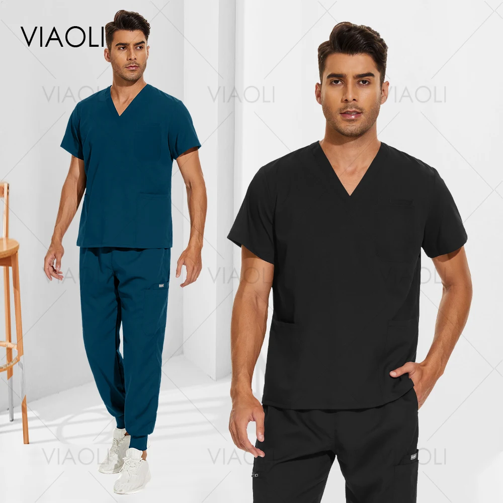 

Scrub Sets Uniform Women Joggers Medical Accessories Hot Sales Mens Scrub Veterinary Dentist Workwear Healthcare Hospital Scrubs